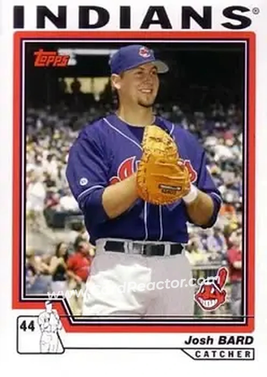 2004 Topps #609 - Josh Bard - Cleveland Indians - Front 2004 Topps #609 - Josh Bard - Cleveland Indians - Front