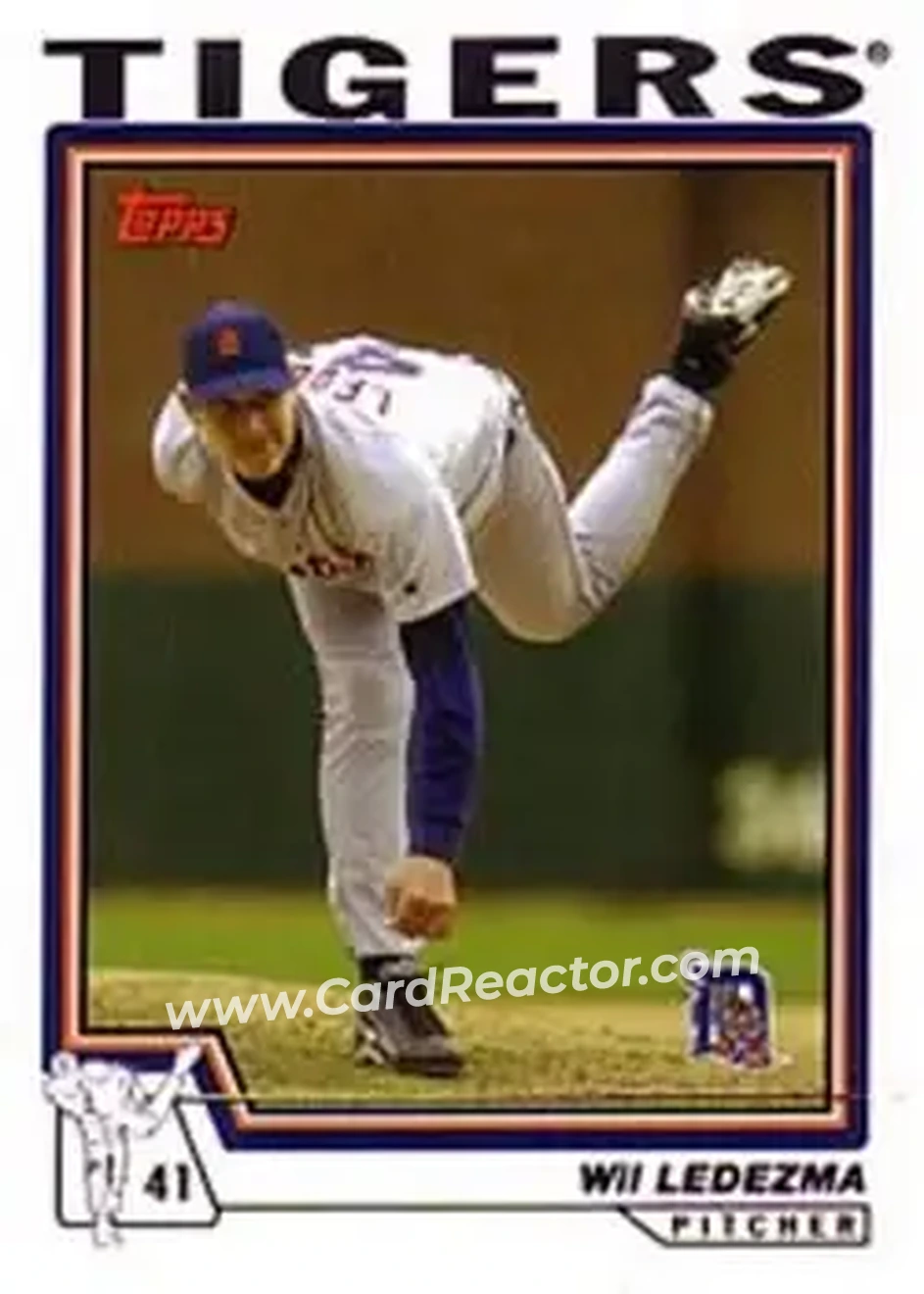 2004 Topps #612 - Wilfredo Ledezma - Detroit Tigers - Front 2004 Topps #612 - Wilfredo Ledezma - Detroit Tigers - Front