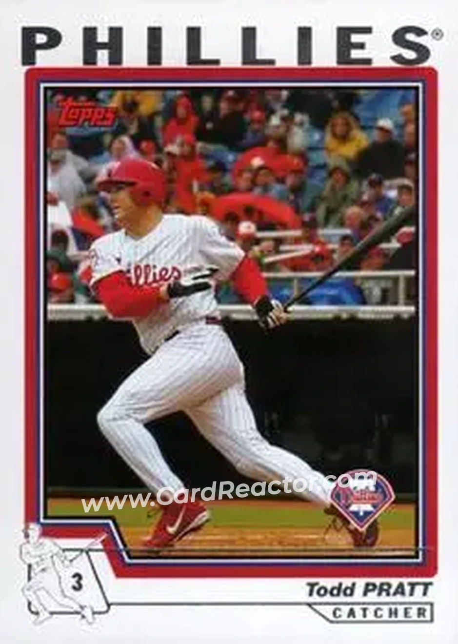 2004 Topps #618 - Todd Pratt - Philadelphia Phillies - Front