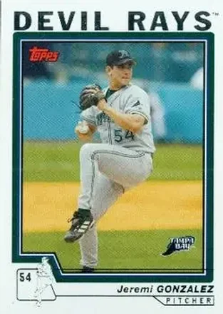 2004 Topps #621 - Jeremi Gonzalez - Tampa Bay Devil Rays