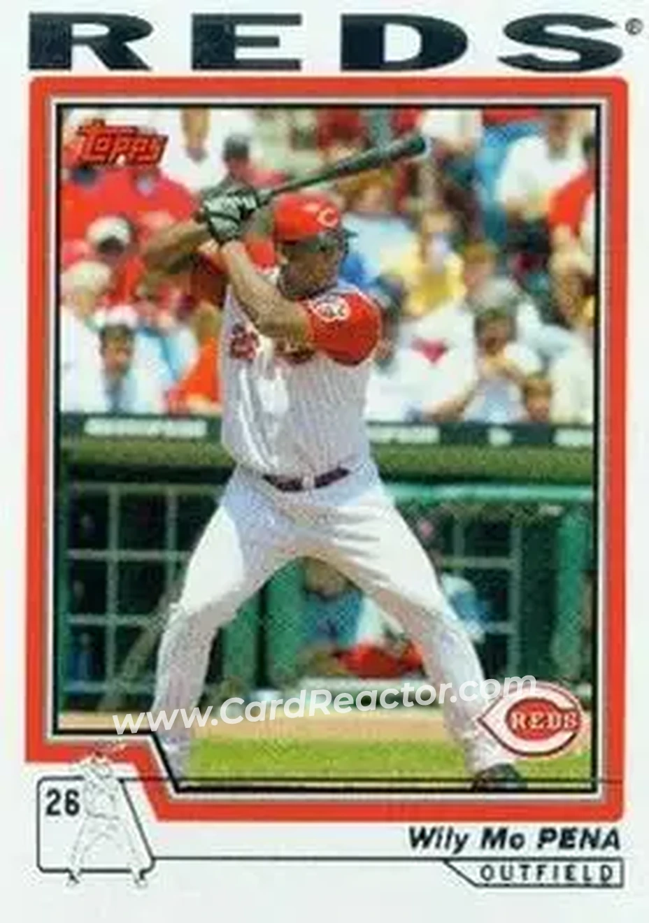 2004 Topps #625 - Wily Mo Pena - Cincinnati Reds - Front