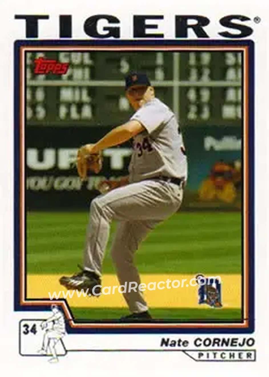 2004 Topps #626 - Nate Cornejo - Detroit Tigers - Front 2004 Topps #626 - Nate Cornejo - Detroit Tigers - Front