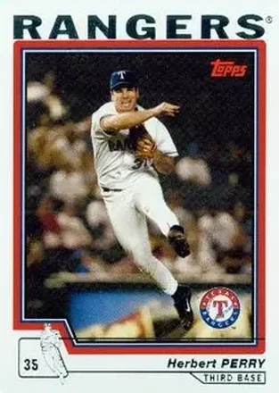 2004 Topps #633 - Herb Perry - Texas Rangers