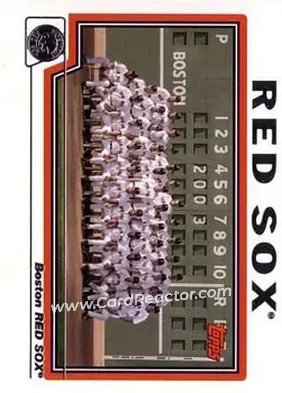 2004 Topps #642 - Boston Red Sox - Boston Red Sox - Front