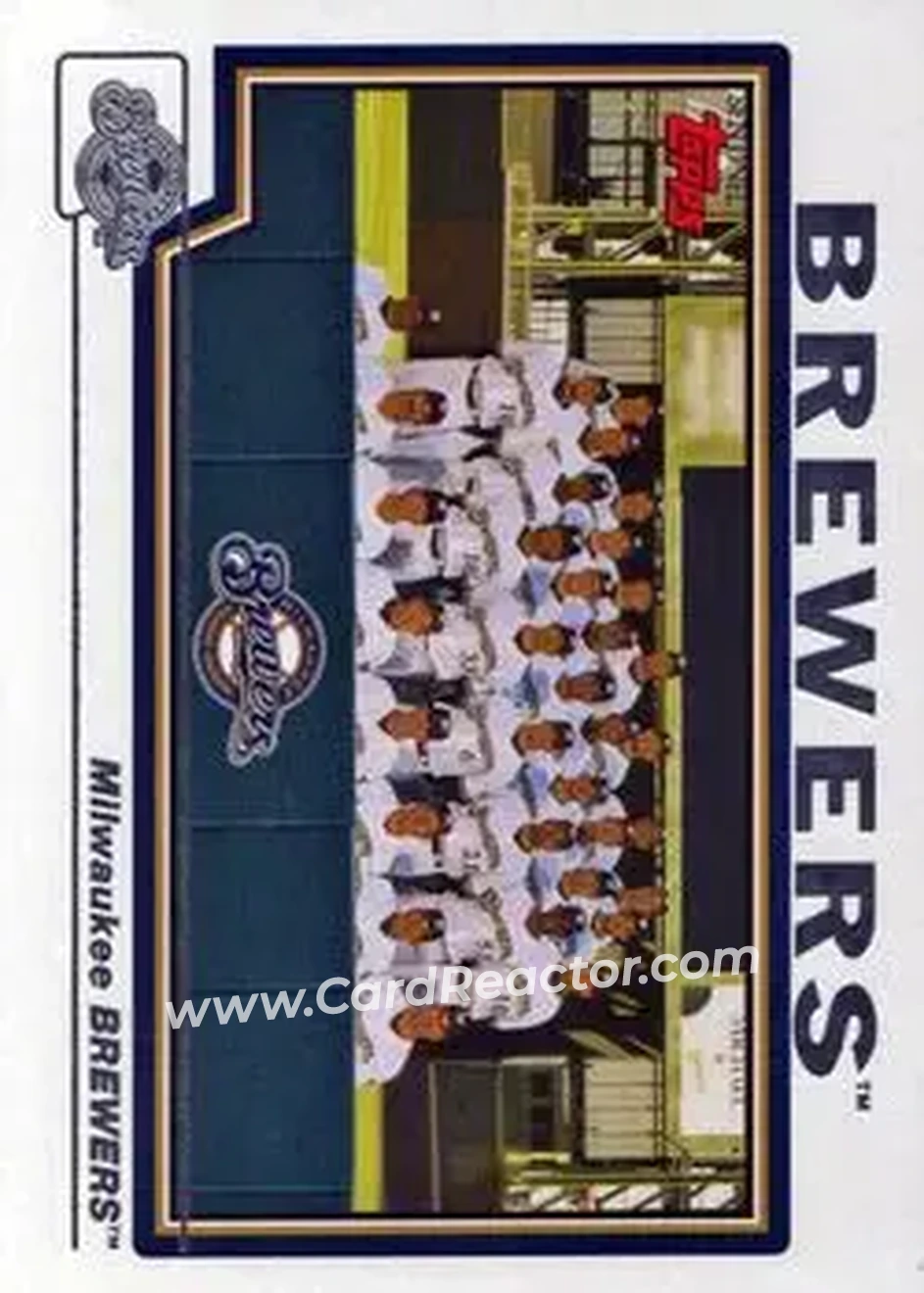 2004 Topps #653 - Milwaukee Brewers - Milwaukee Brewers - Front