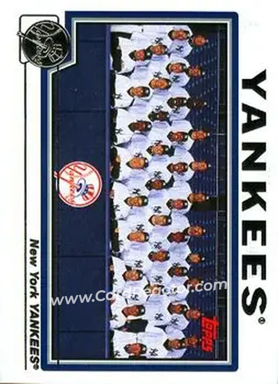 2004 Topps #657 - New York Yankees - New York Yankees - Front 2004 Topps #657 - New York Yankees - New York Yankees - Front