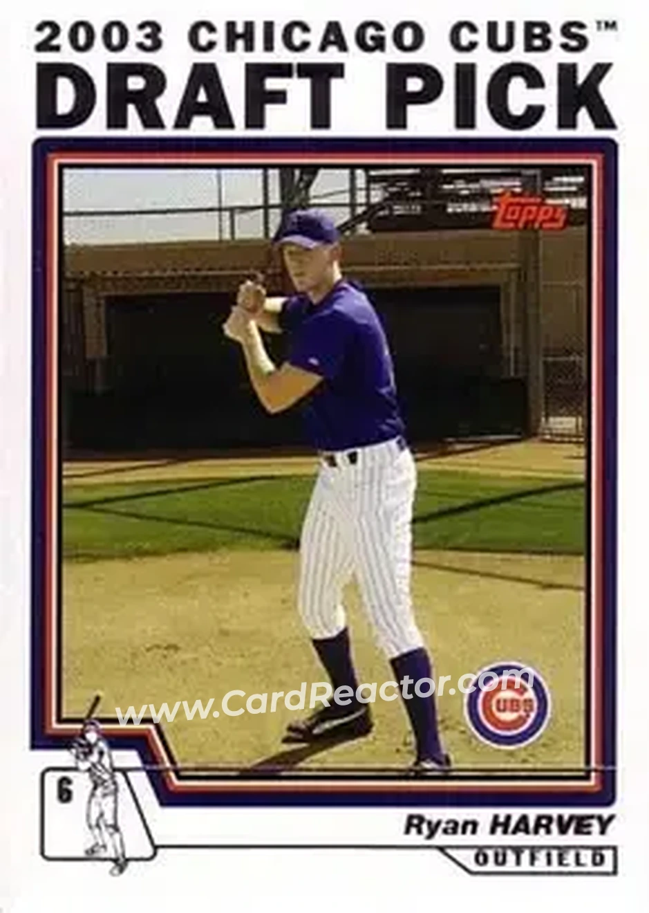 2004 Topps #685 - Ryan Harvey - Chicago Cubs - Front 2004 Topps #685 - Ryan Harvey - Chicago Cubs - Front