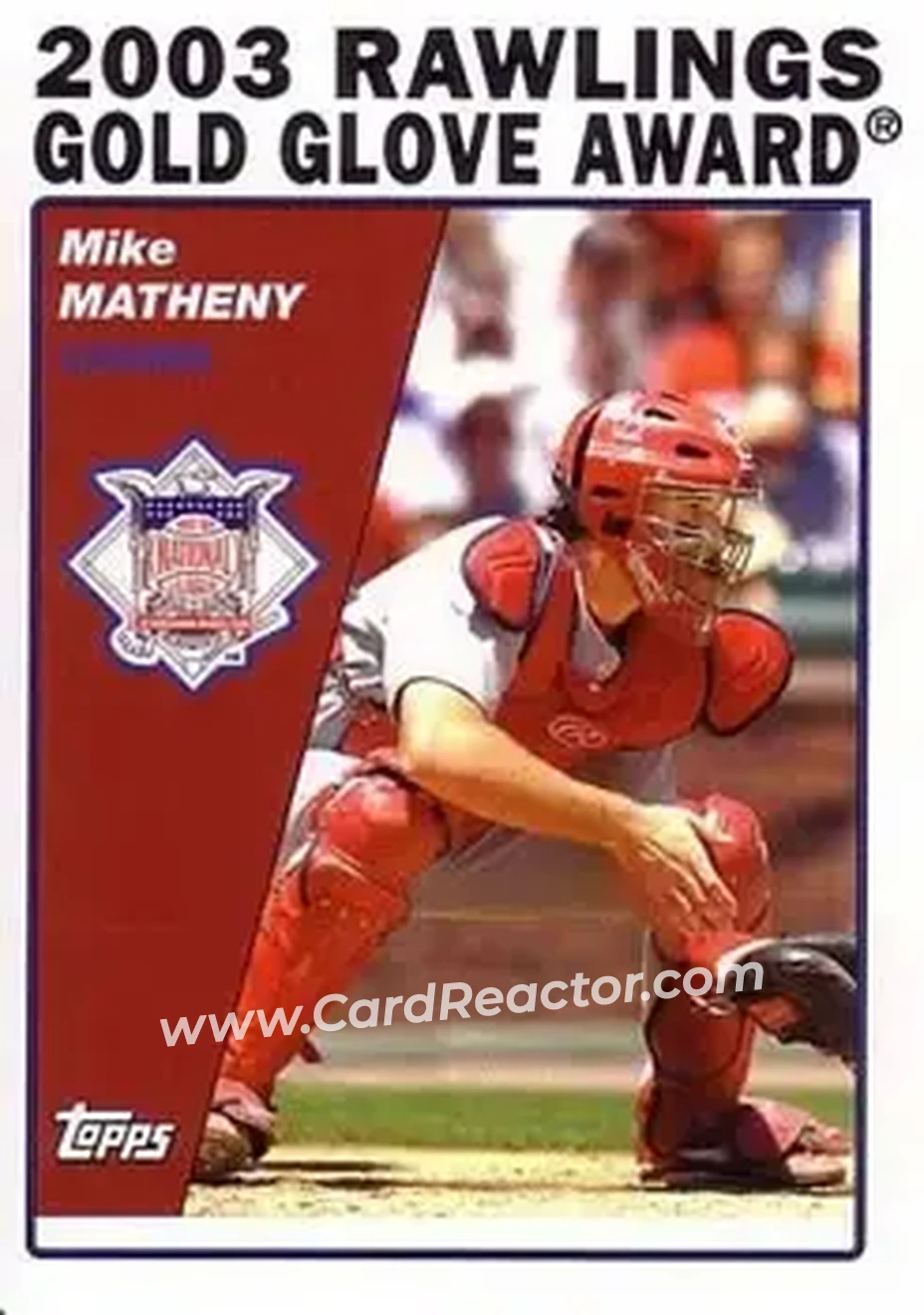 2004 Topps #706 - Mike Matheny - St. Louis Cardinals - Front