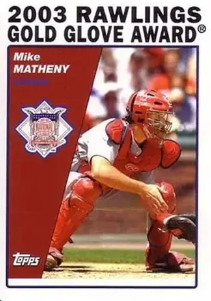 2004 Topps #706 - Mike Matheny - St. Louis Cardinals