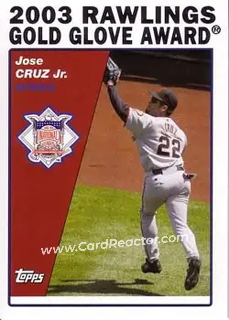 2004 Topps #712 - Jose Cruz - San Francisco Giants - Front