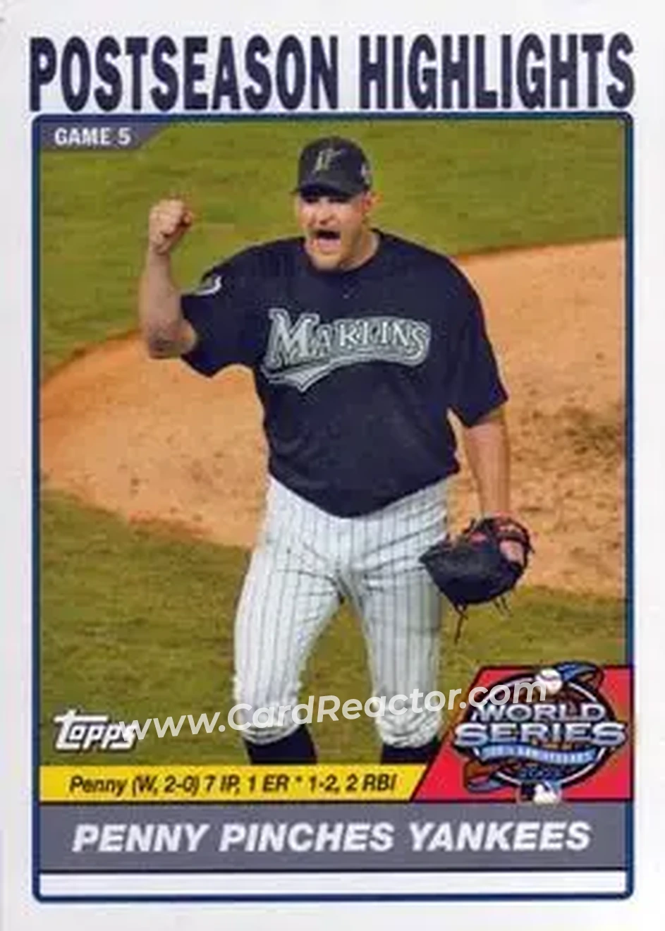 2004 Topps #731 - Penny Pinches Yankees - Florida Marlins - Front