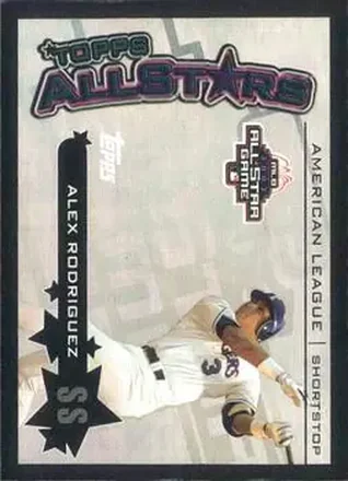 2004 Topps - Topps All-Stars #TAS3 - Alex Rodriguez - Texas Rangers