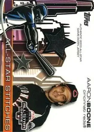 2004 Topps - All-Star Stitches #ASR-AB - Aaron Boone - Cincinnati Reds