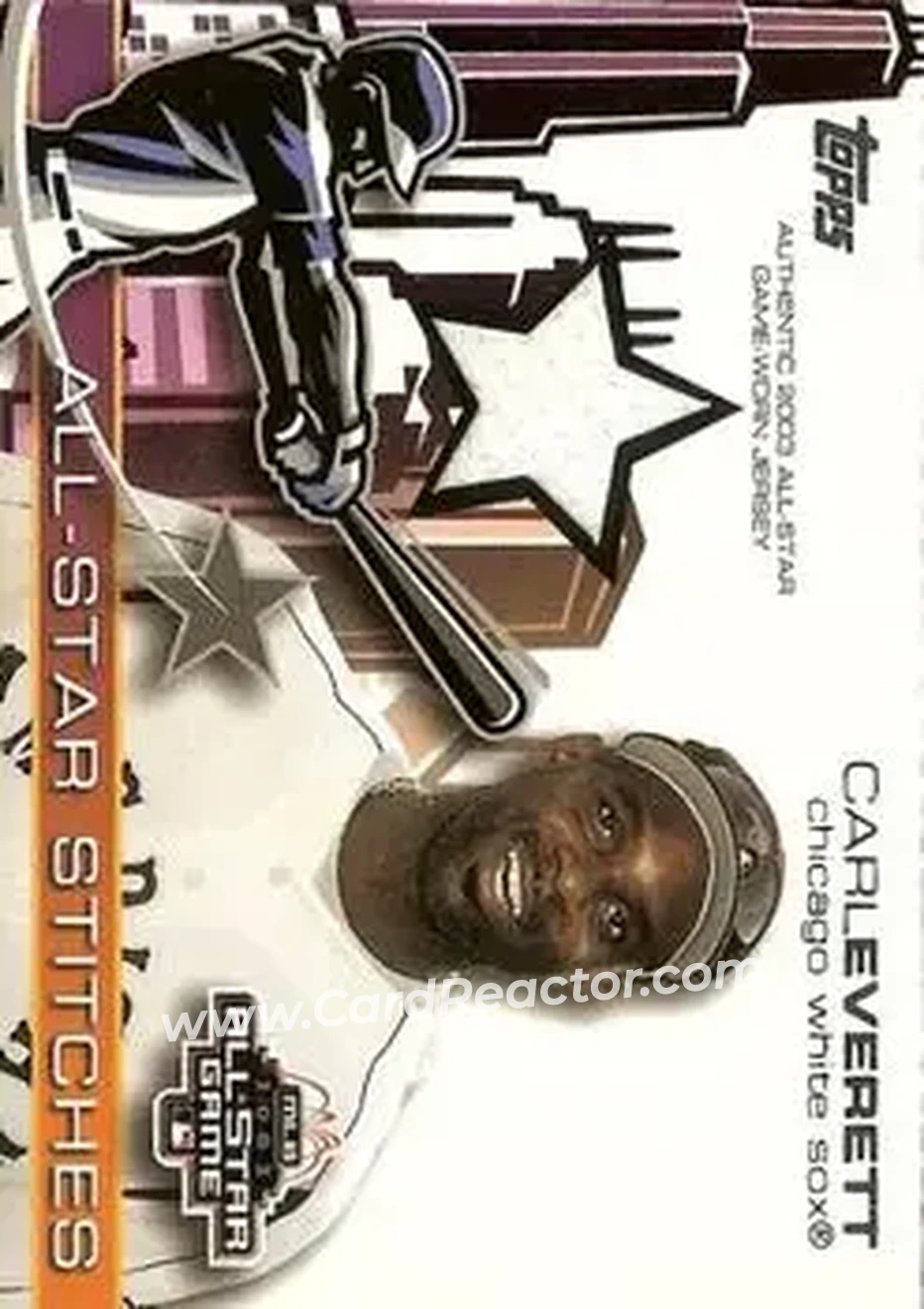 2004 Topps - All-Star Stitches #ASR-CE - Carl Everett - Chicago White Sox - Front