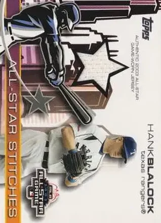 2004 Topps - All-Star Stitches #ASR-HB - Hank Blalock - Texas Rangers