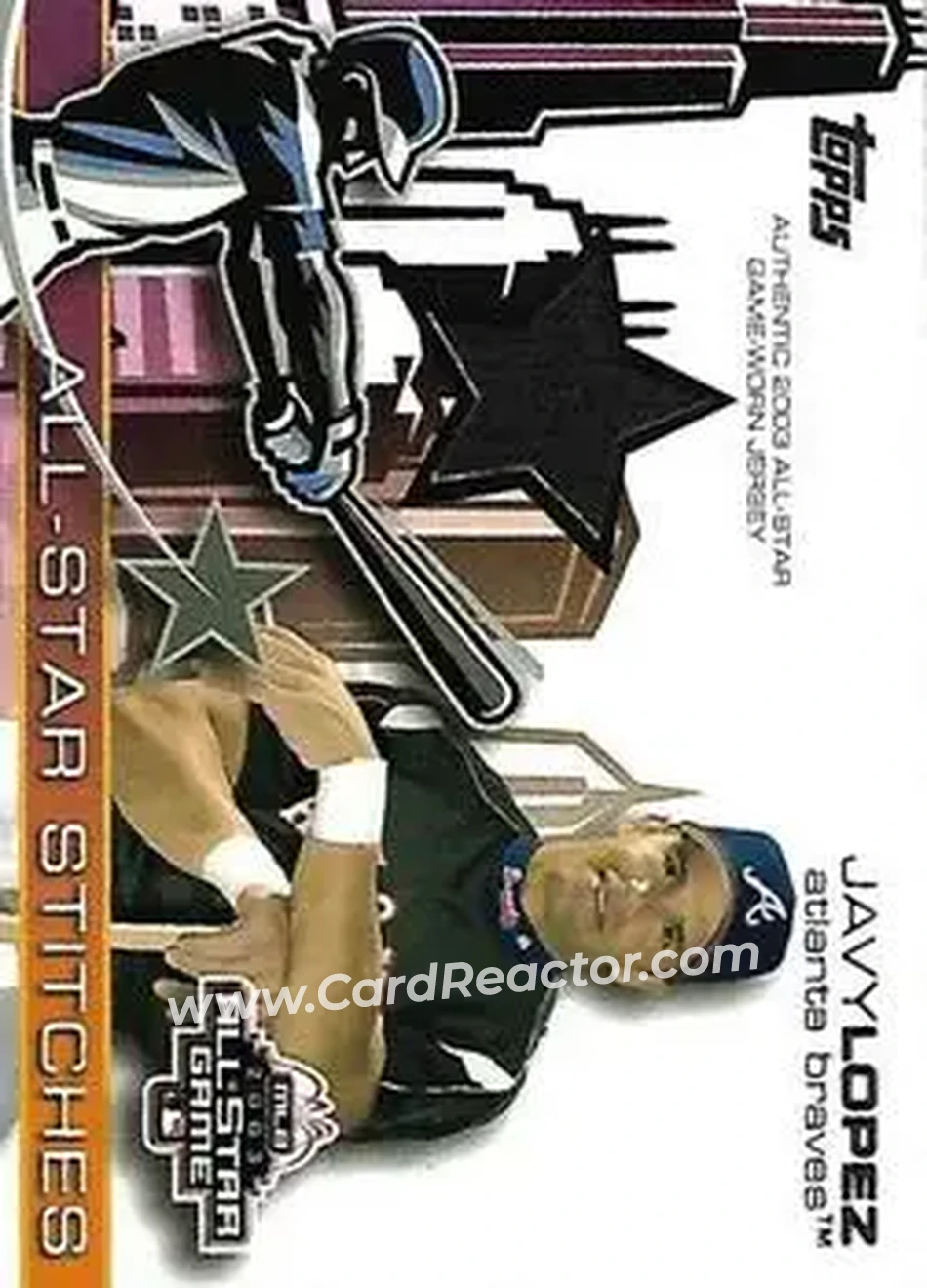 2004 Topps - All-Star Stitches #ASR-JL - Javier Lopez - Atlanta Braves - Front