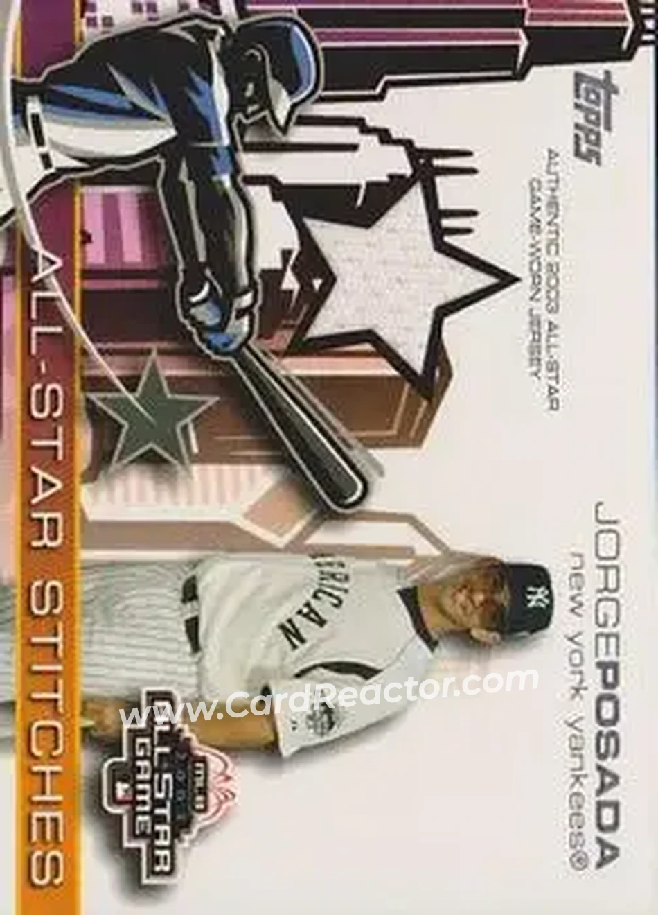 2004 Topps - All-Star Stitches #ASR-JP - Jorge Posada - New York Yankees - Front