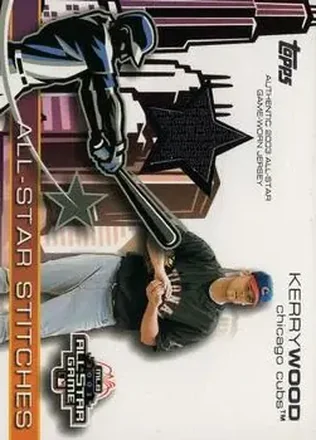2004 Topps - All-Star Stitches #ASR-KW - Kerry Wood - Chicago Cubs