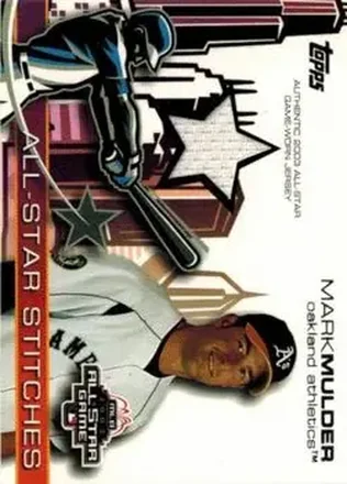 2004 Topps - All-Star Stitches #ASR-MM - Mark Mulder - Oakland Athletics