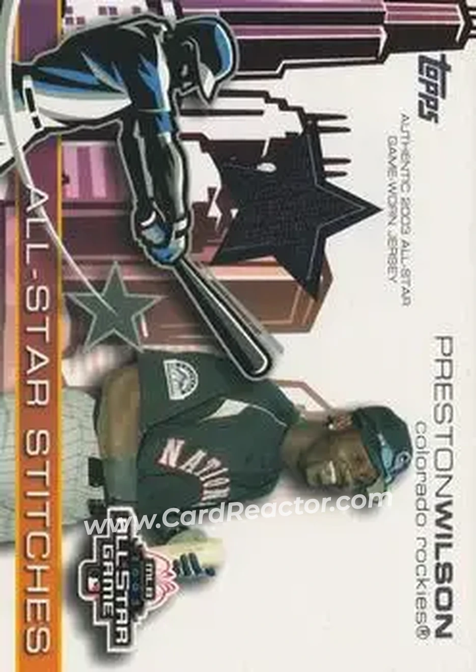 2004 Topps - All-Star Stitches #ASR-PW - Preston Wilson - Colorado Rockies - Front