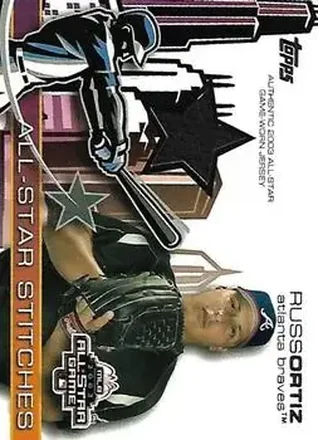 2004 Topps - All-Star Stitches #ASR-RO - Russ Ortiz - Atlanta Braves