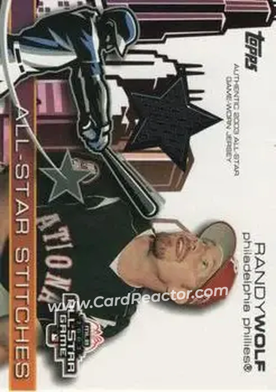 2004 Topps - All-Star Stitches #ASR-RW - Randy Wolf - Philadelphia Phillies - Front