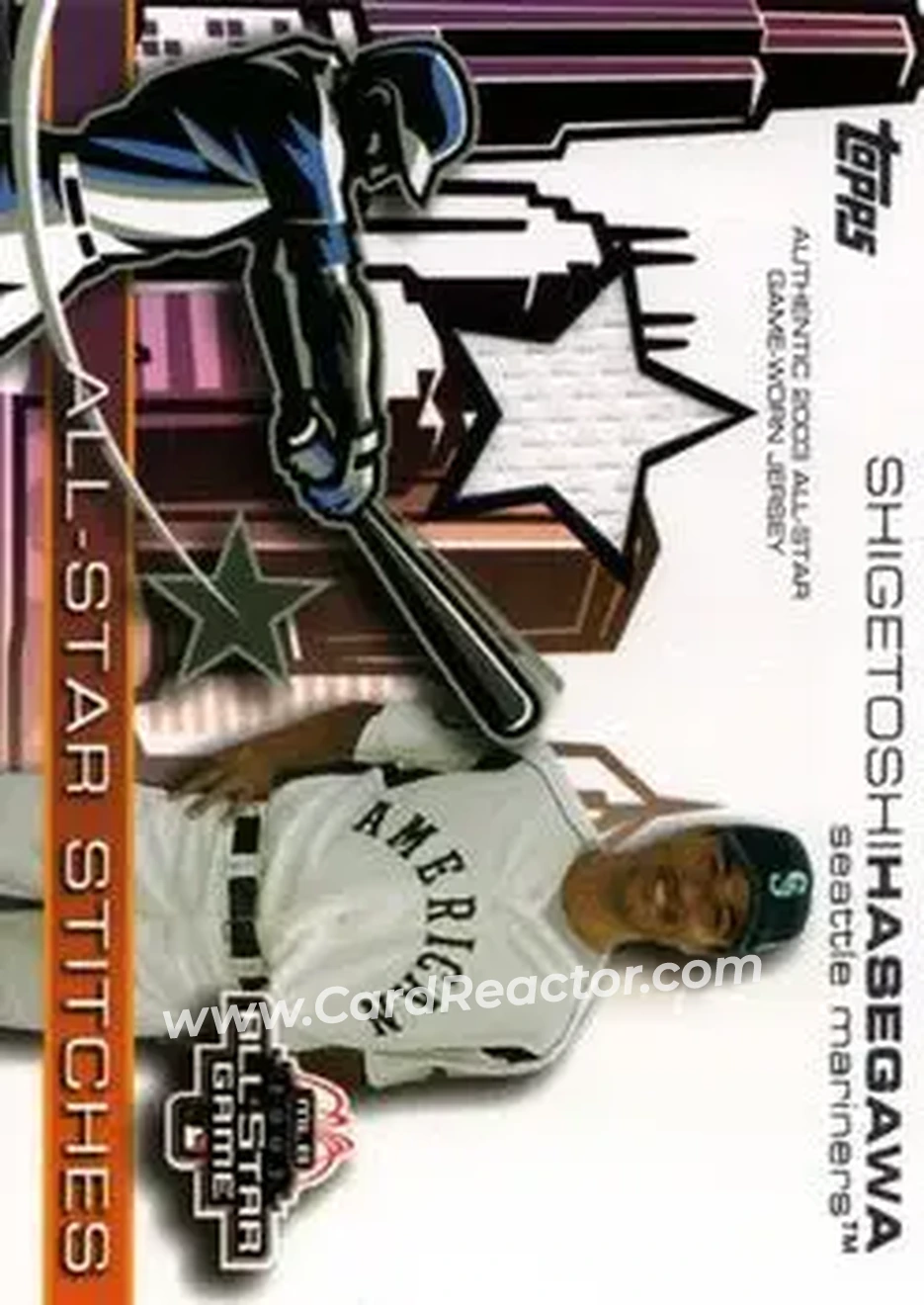 2004 Topps - All-Star Stitches #ASR-SH - Shigetoshi Hasegawa - Seattle Mariners - Front