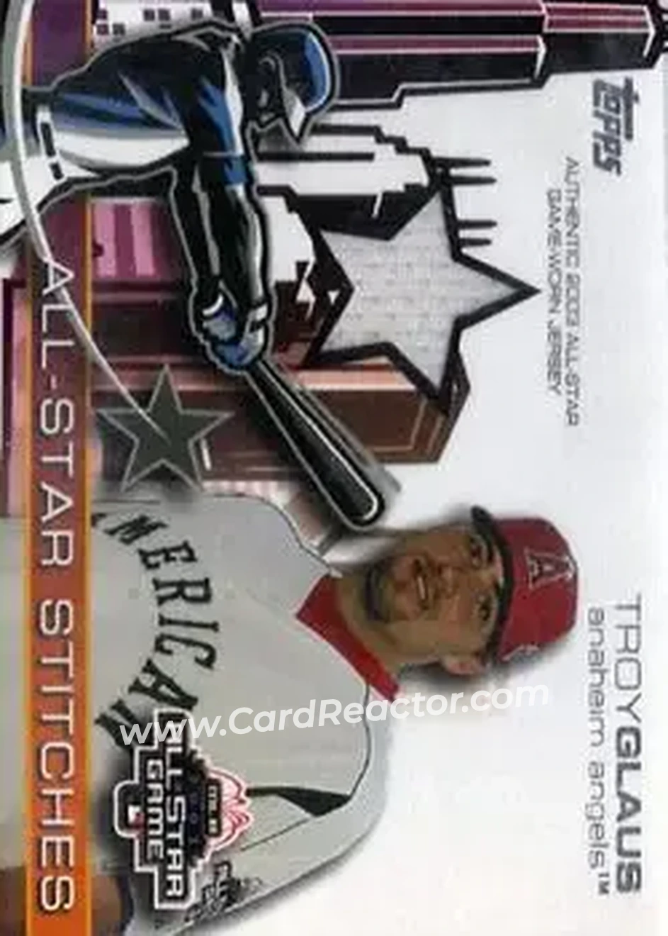 2004 Topps - All-Star Stitches #ASR-TG - Troy Glaus - Anaheim Angels - Front