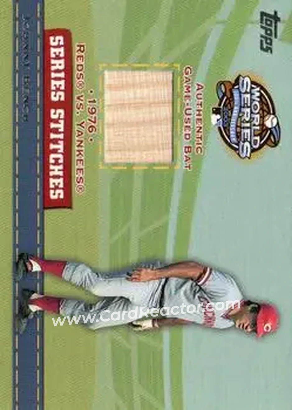 2004 Topps - Series Stitches Relics #SSR-JB - Johnny Bench - Cincinnati Reds - Front 2004 Topps - Series Stitches Relics #SSR-JB - Johnny Bench - Cincinnati Reds - Front