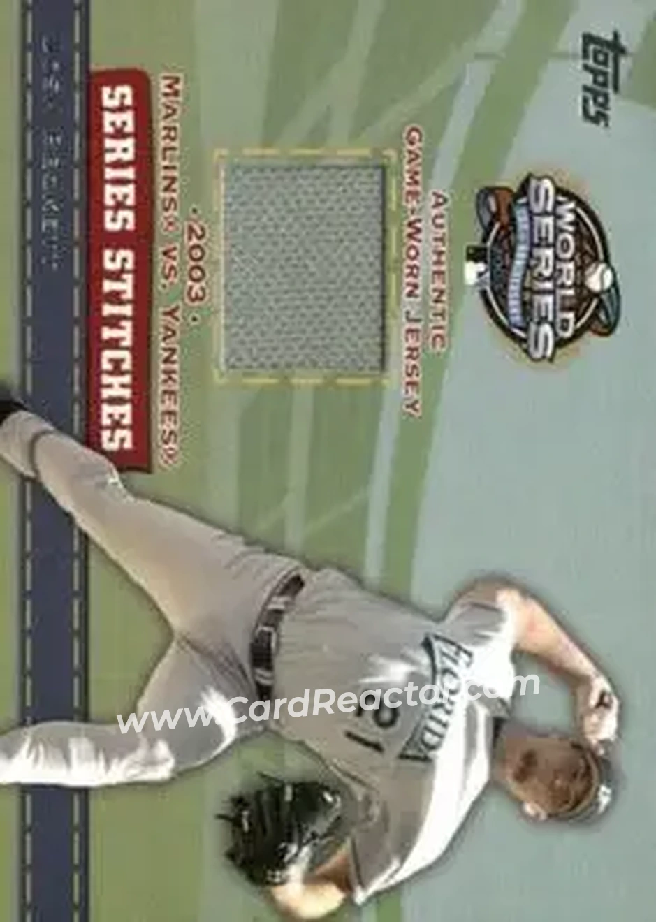 2004 Topps - Series Stitches Relics #SSR-JBE - Josh Beckett - Florida Marlins - Front