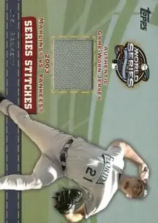 2004 Topps - Series Stitches Relics #SSR-JBE - Josh Beckett - Florida Marlins