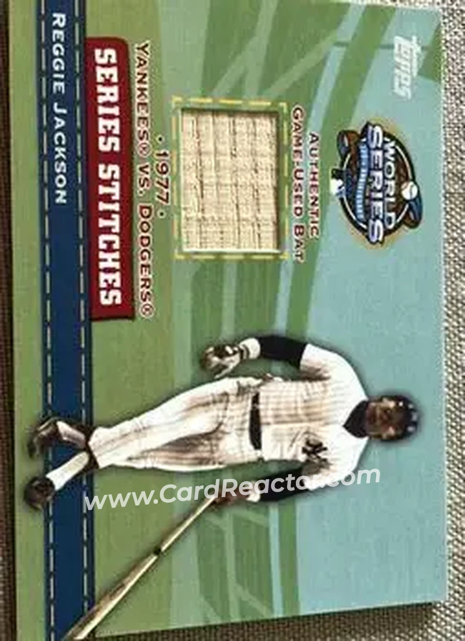 2004 Topps - Series Stitches Relics #SSR-RJA - Reggie Jackson (b.1946 OF) - New York Yankees - Front
