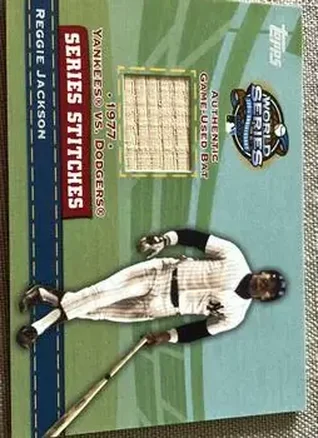 2004 Topps - Series Stitches Relics #SSR-RJA - Reggie Jackson (b.1946 OF) - New York Yankees