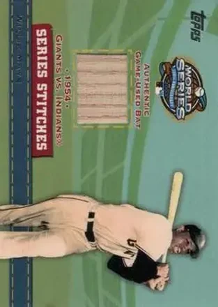 2004 Topps #SSR-WM Series Stitches Relics Willie Mays