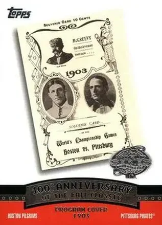 2004 Topps - Fall Classic Covers #FC1903 - 1903 World Series