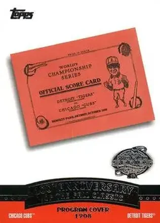 2004 Topps - Fall Classic Covers #FC1908 - 1908 World Series
