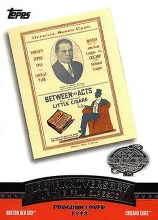 2004 Topps - Fall Classic Covers #FC1918 - 1918 World Series