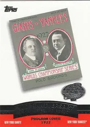 2004 Topps - Fall Classic Covers #FC1922 - 1922 World Series