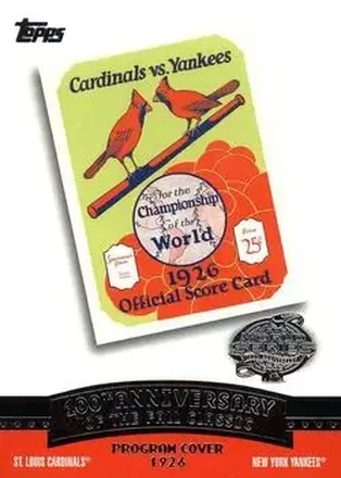 2004 Topps - Fall Classic Covers #FC1926 - 1926 World Series