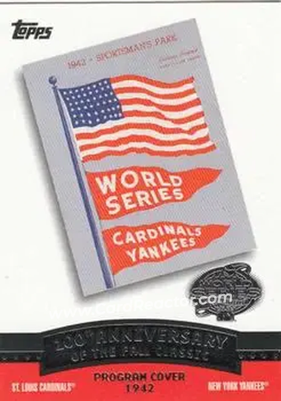 2004 Topps - Fall Classic Covers #FC1942 - 1942 World Series - Front