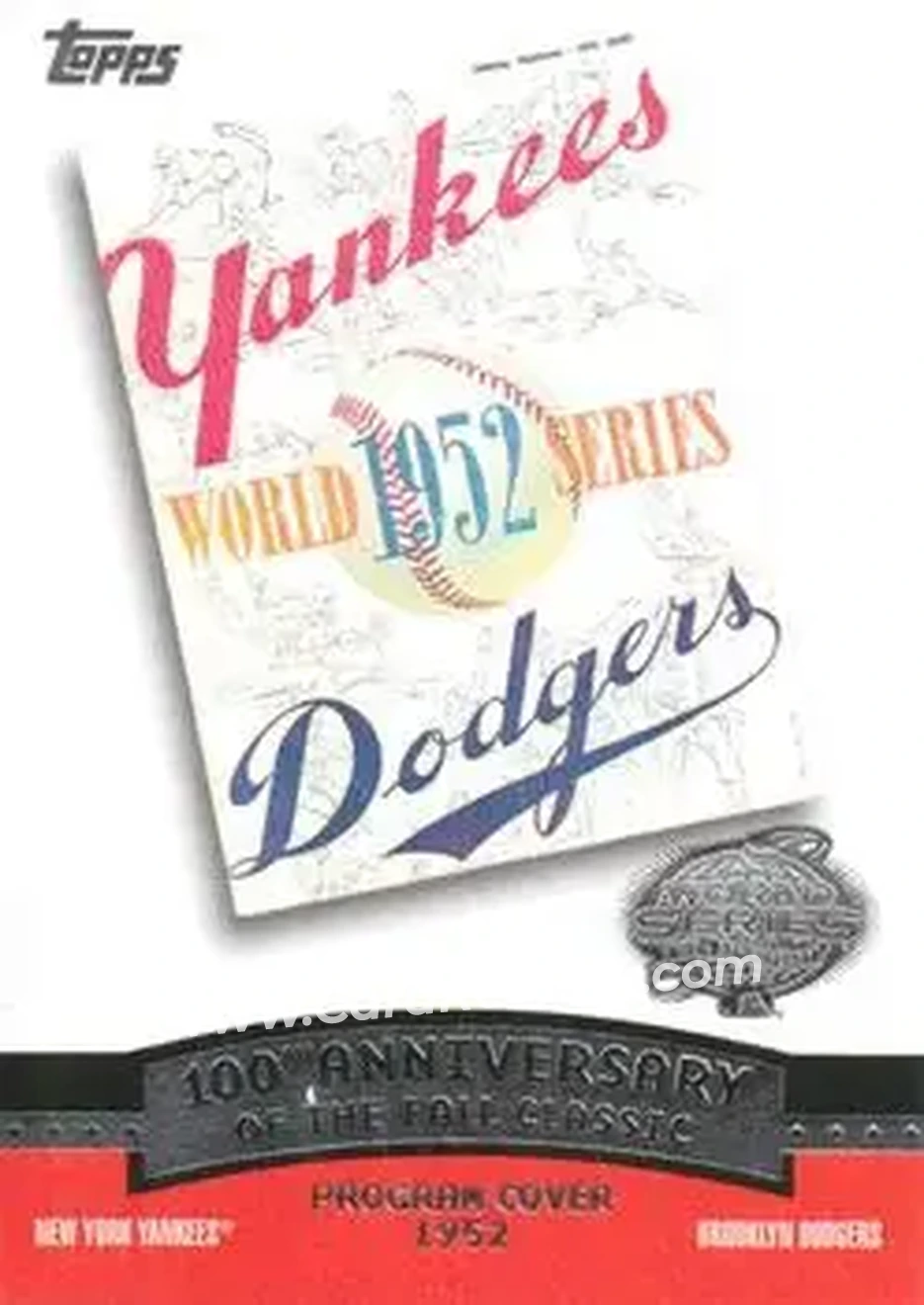 2004 Topps - Fall Classic Covers #FC1952 - 1952 World Series - Front