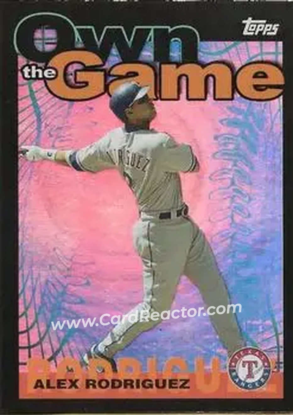 2004 Topps - Own the Game #OG3 - Alex Rodriguez - Texas Rangers - Front