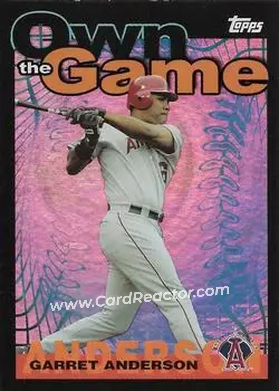 2004 Topps - Own the Game #OG12 - Garret Anderson - Anaheim Angels - Front 2004 Topps - Own the Game #OG12 - Garret Anderson - Anaheim Angels - Front