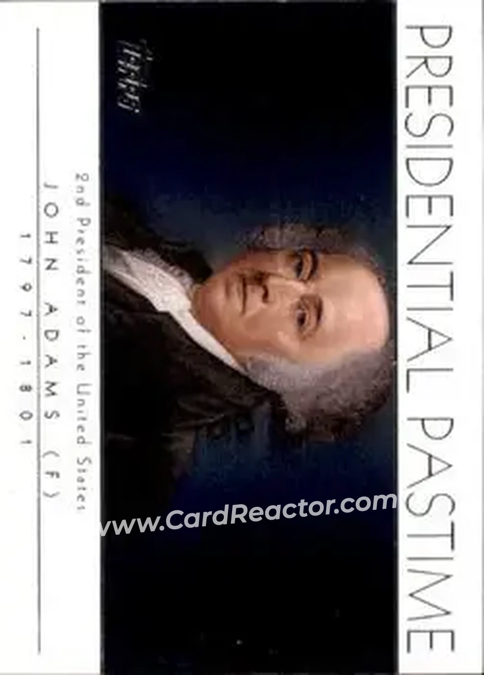 2004 Topps - Presidential Pastime #PP2 - John Adams - Front