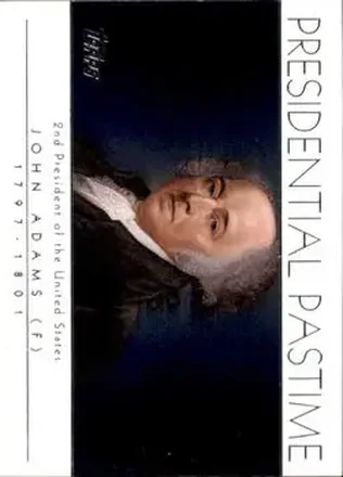 2004 Topps #PP2 Presidential Pastime John Adams