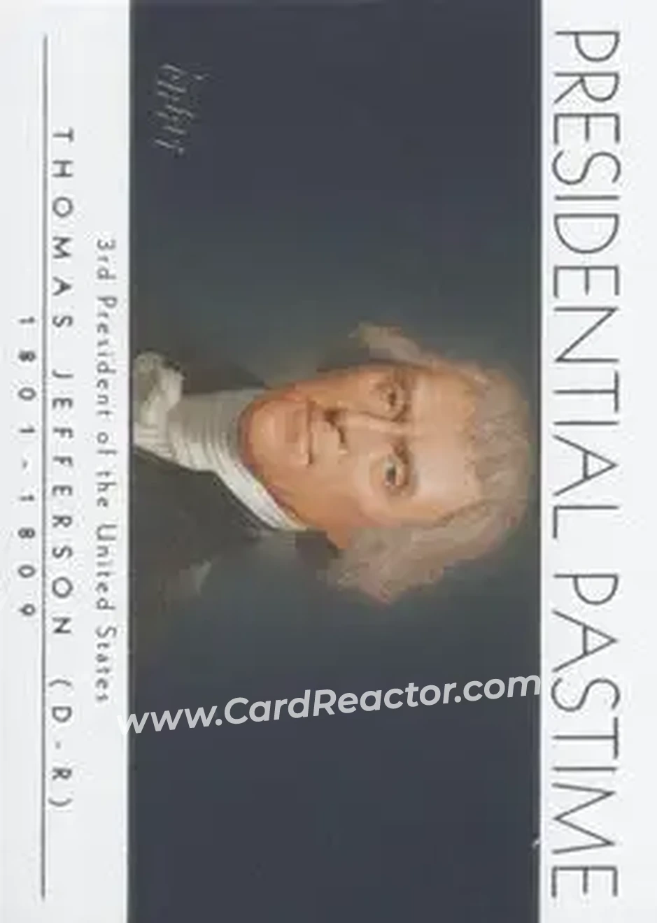 2004 Topps - Presidential Pastime #PP3 - Thomas Jefferson - Front