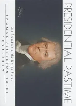 2004 Topps #PP3 Presidential Pastime Thomas Jefferson