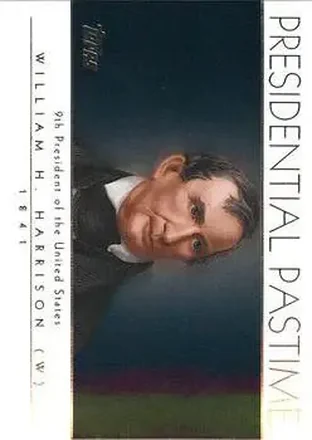 2004 Topps #PP9 Presidential Pastime William Henry Harrison