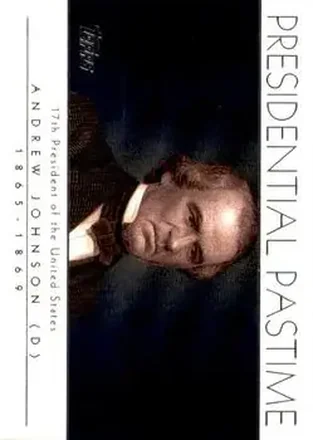 2004 Topps #PP17 Presidential Pastime Andrew Johnson