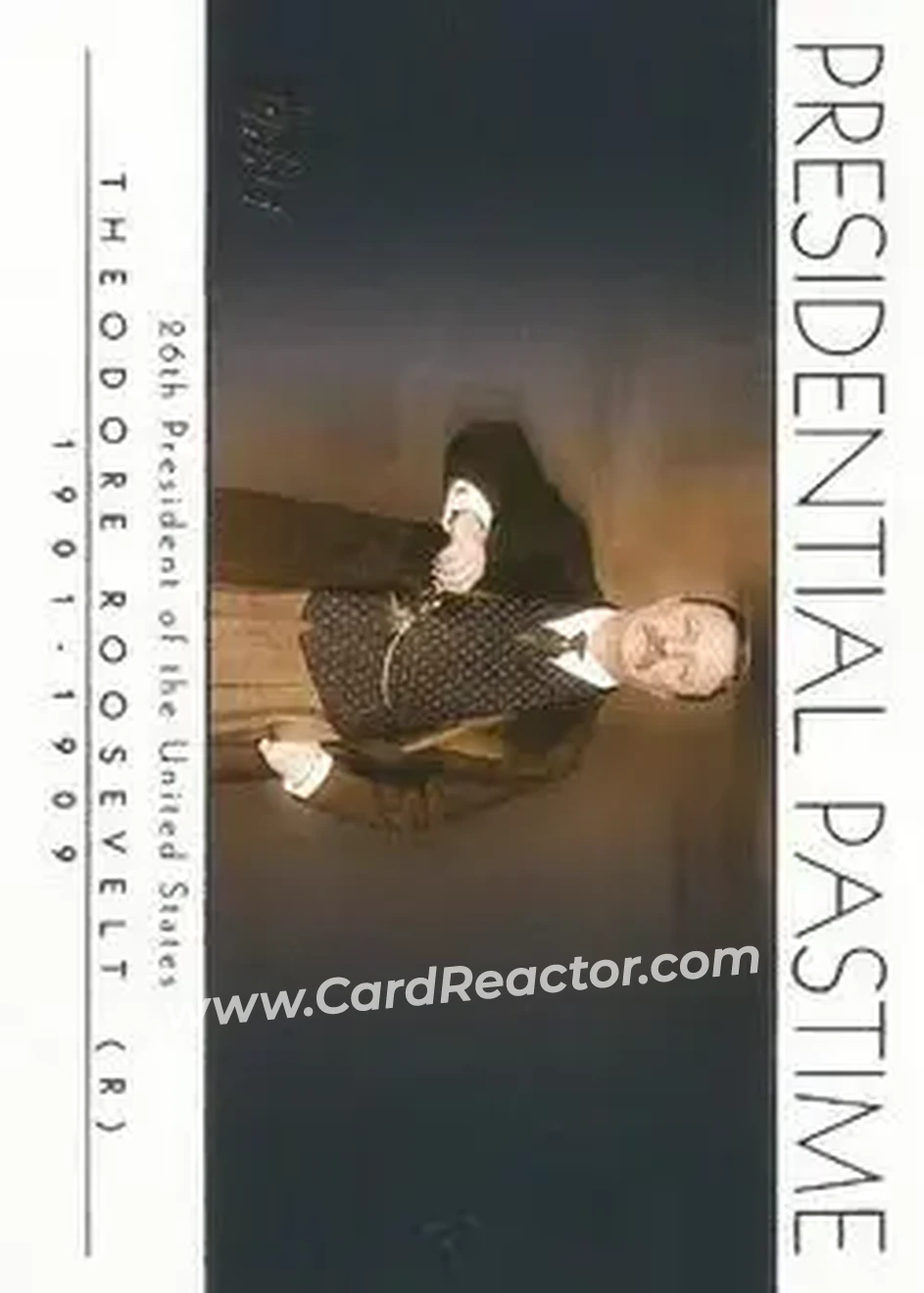 2004 Topps - Presidential Pastime #PP25 - Theodore Roosevelt - Front
